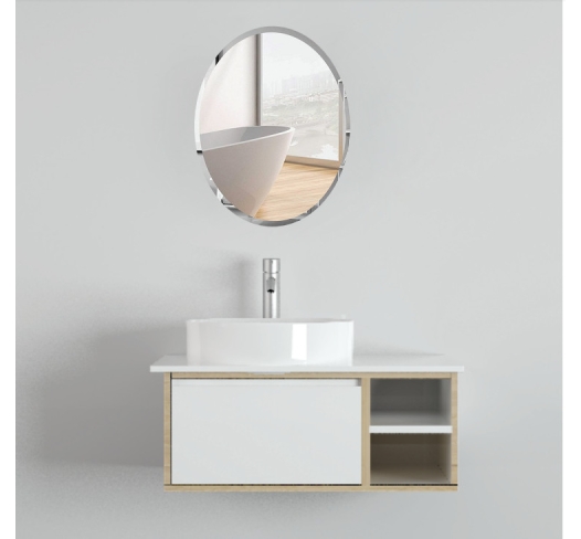 Tủ Lavabo Gương Oval BT-05