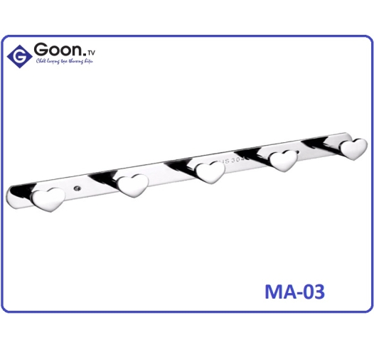 MA-03 Móc áo 7 móc inox 304