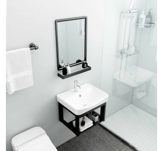 Bộ Lavabo Kệ Gương KG-01