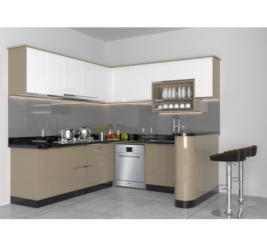  Giá Treo Tủ Bếp Cửa Acrylich, Thùng Inox 304