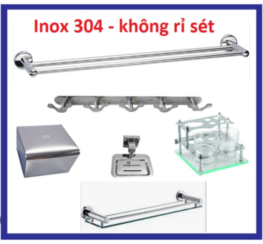 PK-02 Combo 6 món phụ kiện phòng tắm cao cấp