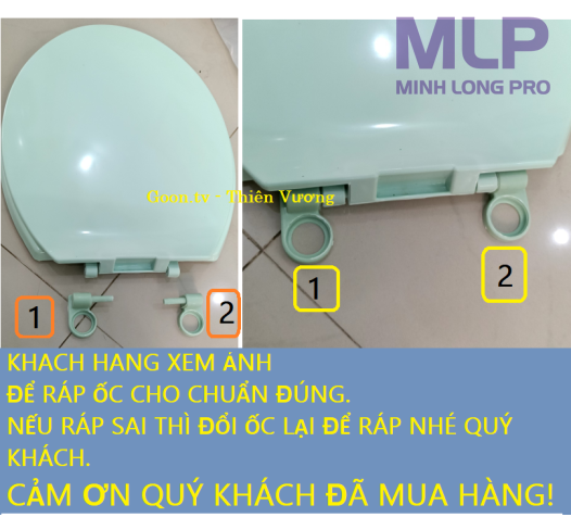 Nắp Bồn Cầu Màu Xanh Ngọc