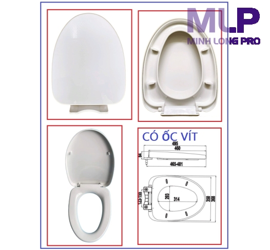 Nắp Inax AC-959, AC-991, AC-969 Là Nắp Thay Thế Đóng Êm